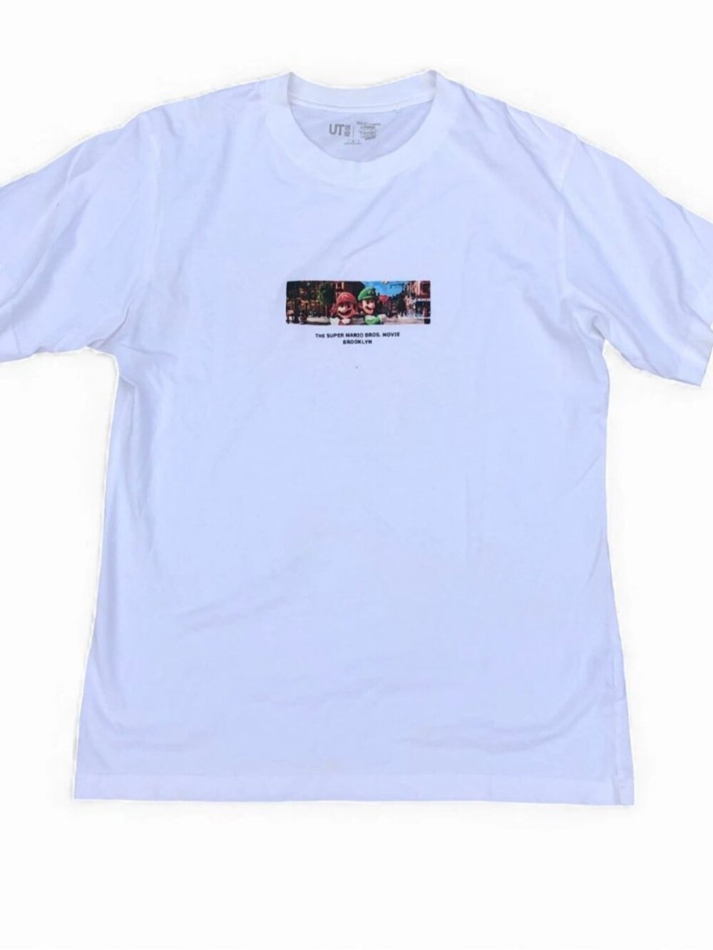 UNIQLO x THE SUPER MARIO BROS MOVIE Brooklyn T Shirt Men's MED White